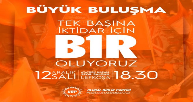 UBP YARIN ADAY TANITIM ŞÖLENİ DÜZENLİYOR