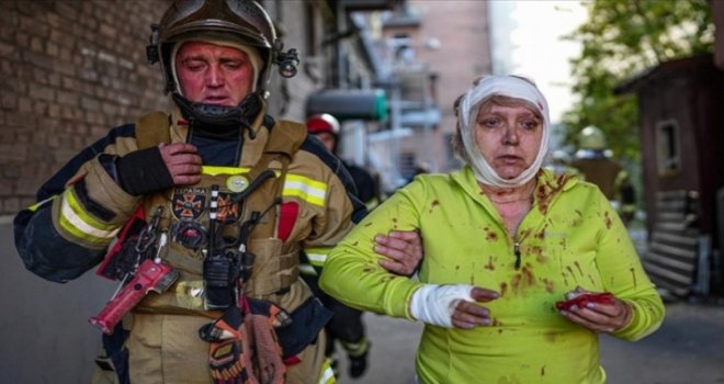 Ukrayna'nın başkenti Kiev'e füzeli saldırı: En az 8 kişi öldü 24 kişi yaralandı