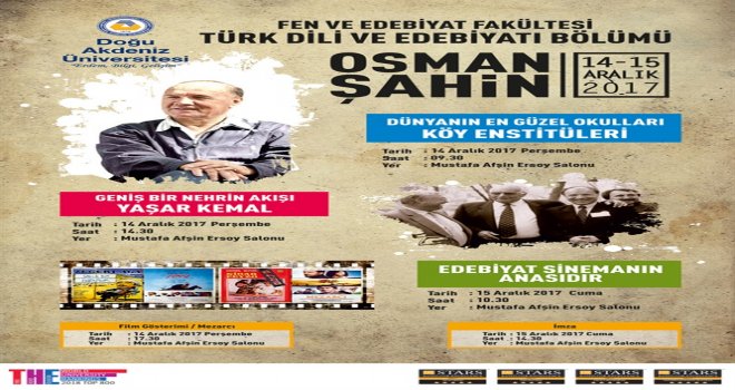 YAZAR OSMAN ŞAHİN, DAÜ’LÜLERLE BULUŞACAK