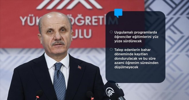 YÖK depremin ardından üniversitelerdeki eğitim-öğretim sürecine ilişkin yeni kararlar aldı
