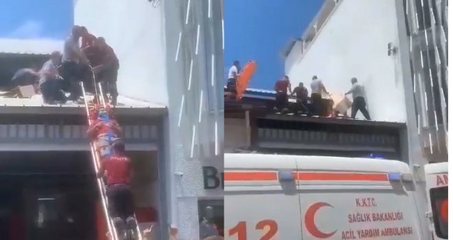 Yüksekten düştü!