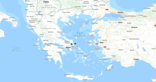 Yunanistan'da art arda depremler