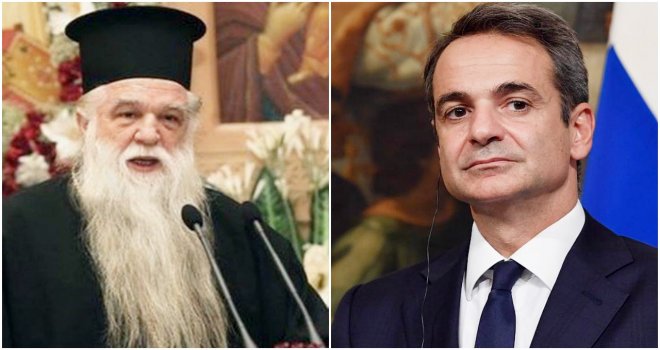 Yunanistan'ın ünlü papazı Başbakan Miçotakis'i dinden attı!