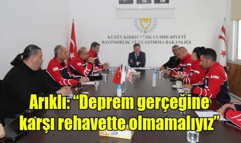 Arıklı: “Deprem gerçeğine karşı rehavette olmamalıyız”