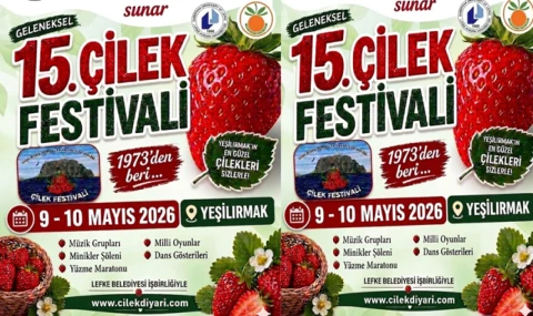 “15. Çilek Festivali” hafta sonu yapılıyor