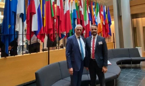 Yeşilırmak ve Taçoy, Strazburg’da temaslarda bulundu